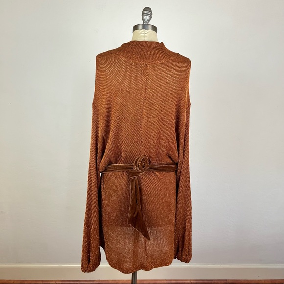 Free People Fete Sweater Dress in Terracotta - Picture 9 of 11